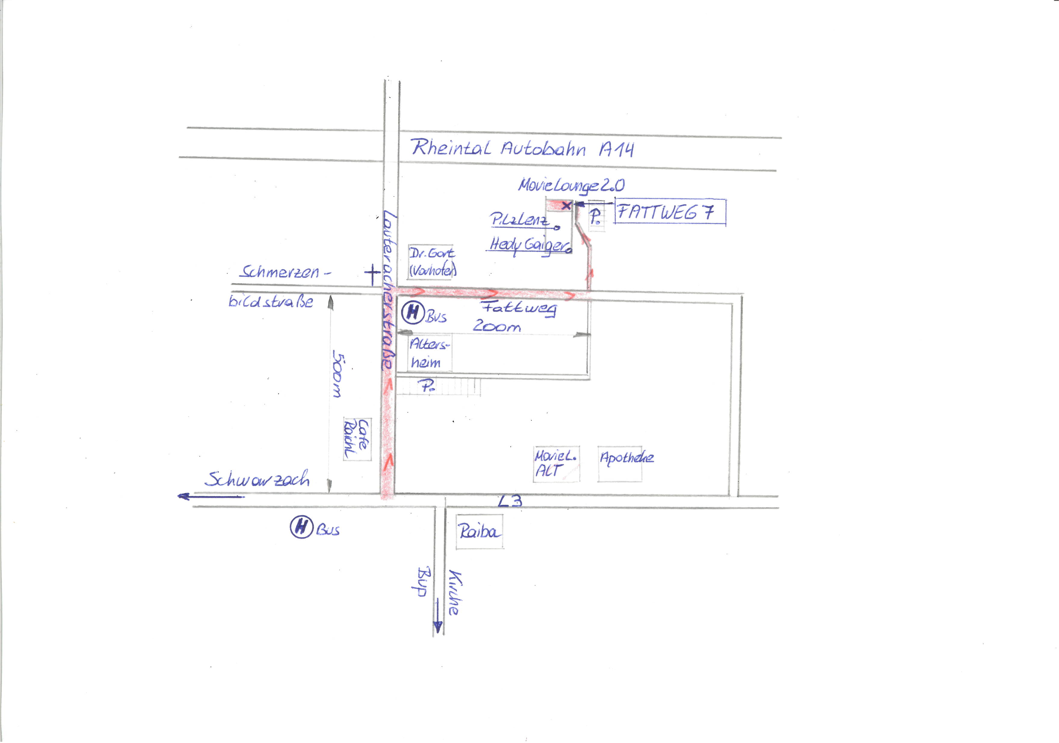 Wegbeschreibung Movie Lounge 2.0